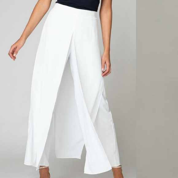 Joseph Ribkoff Pants - Joseph Ribkoff Flowing Wide Leg Pant Overlay NEW